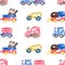 Seamless pattern. Children\\\'s drawings with wax crayons