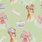 Seamless pattern with childrens pattern