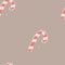 Seamless pattern Christmas candy cane