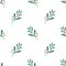 Seamless pattern with christmas flower, omela, leaf