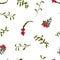 Seamless pattern of christmas flowers. Background for textiles, wallpaper, sets of drawings, covers, surface, print