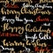 Seamless pattern of Christmas greetings and wishes calligraphy