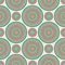 Seamless pattern in Christmas traditional colors with round vortexes. Repeated circles ornamental wallpaper.