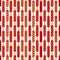 Seamless pattern with Christmas wax candles on white. Simple festive colors.