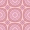 Seamless pattern with circle ornament in pink lilac