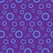 Seamless pattern with circles. Abstract background with bubbles. Purple wallpaper. Fantasy water illustration