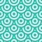 Seamless pattern with circles blue green and white