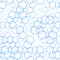 Seamless pattern with circles, bubbles. Aqua, water, sparkling w