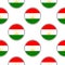 Seamless pattern from the circles with flag of Republic of Tajikistan.