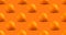 Seamless pattern of citrus fruit - orange, on orange background. Fresh repeating orange fruit on orange background