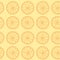 Seamless pattern. Citruses on yellow background.