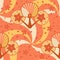 Seamless pattern classic asian style hand fan vector illustration