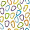 Seamless pattern with climbing carabiners