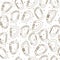 Seamless pattern with climbing carabiners