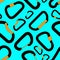 Seamless pattern with climbing carabiners