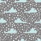 Seamless pattern with clouds