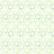 Seamless Pattern Clover Leafs Outline Green And White