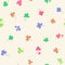 Seamless pattern with clover leaves.Magical plant. Background for St. Patrick\\\'s Day. Colorful endless backdrop with trefoils