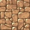 Seamless pattern. Cobblestone pavement