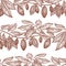 Seamless pattern with cocoa.