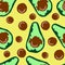 Seamless pattern with coconut