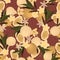 Seamless pattern Coconuts, flower, leaves. Vector stock illustration eps10.