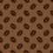 Seamless pattern with coffee beans, vector background for coffee house