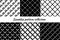 Seamless pattern collection. Geometrical design backgrounds set. Geo minimal print kit. Diagonal lines, diamond checked