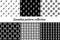 Seamless pattern collection. Geometrical design backgrounds set. Minimal geo print kit. Modern linear ornaments