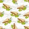 Seamless pattern color quesadilla