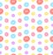 Seamless Pattern with Colored Lollipops