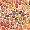 Seamless pattern colored stones on a white background