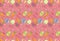 Seamless pattern on colorful Easter egg and carrots background