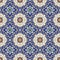 Seamless pattern from colorful floral Moroccan, Portuguese tiles, Azulejo, ornaments.