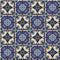 Seamless pattern from colorful floral Moroccan, Portuguese tiles, Azulejo, ornaments.