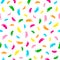 Seamless pattern with colorful footprint.