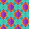 Seamless pattern colorful geometric background 70s hippies style