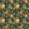 Seamless pattern of colorful leaves suitable for go green events and natural style products etc. Autumn Leaves. Autumn season leaf