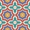 Seamless pattern from colorful Moroccan tiles, ornaments.
