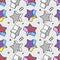 Seamless pattern, colorful pattern with 3d graphic stars in pop art style. You can use this as a wallpaper in a childrens room