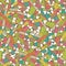 Seamless pattern with colorful pencil ornament