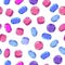 Seamless pattern with colorful precious stones