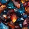 A seamless pattern of colorful precious stones