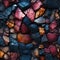 A seamless pattern of colorful precious stones