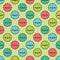 Seamless pattern with a colorful sport. Happy smiling cartoon spots for baby textile.