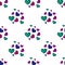 Seamless pattern with colorful striped hearts