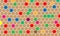 Seamless pattern with colourful honeycombs vector