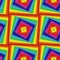 Seamless pattern with colourful quadratic forms