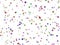 Seamless pattern with colourful star confetti