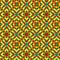 A seamless pattern that consists of triangles of different colors